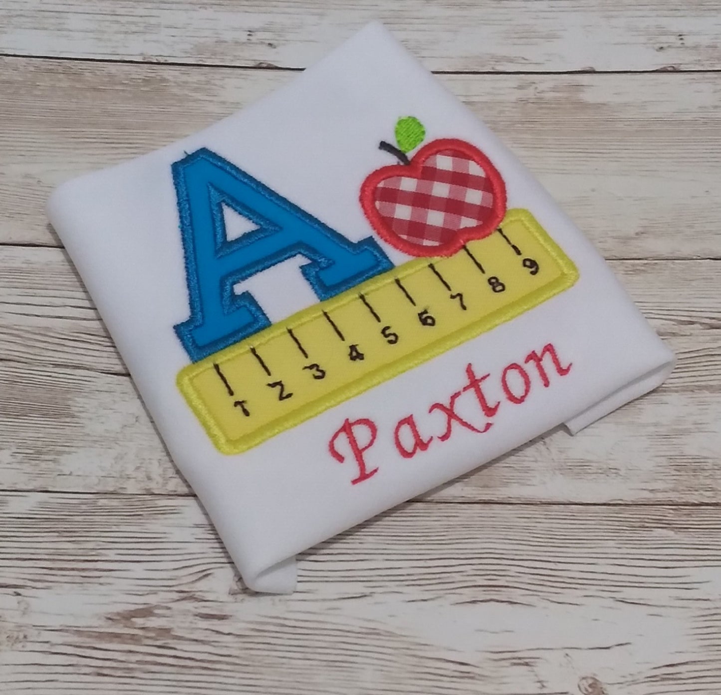 Embroidered Personalized Back-To-School T-Shirt