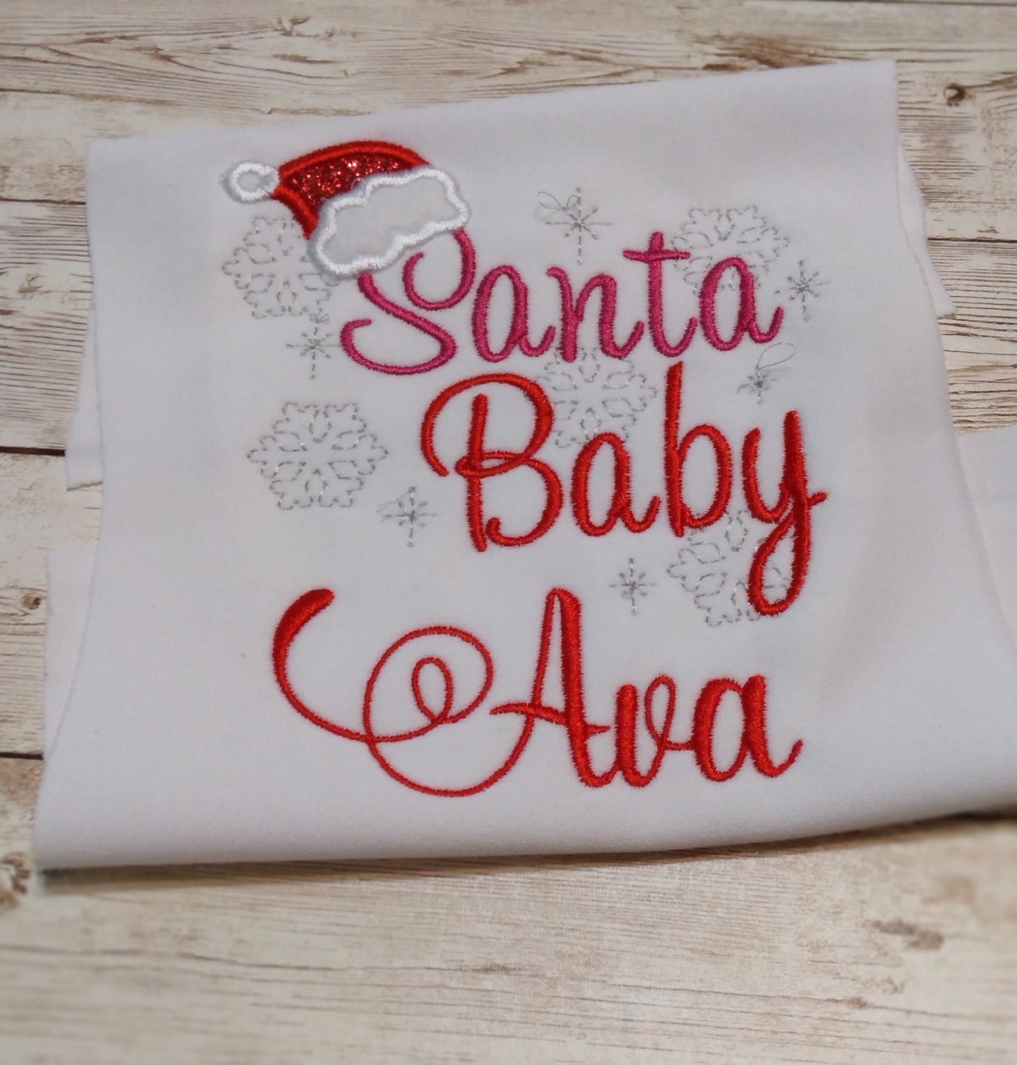 Embroidered Personalized Christmas T-Shirt