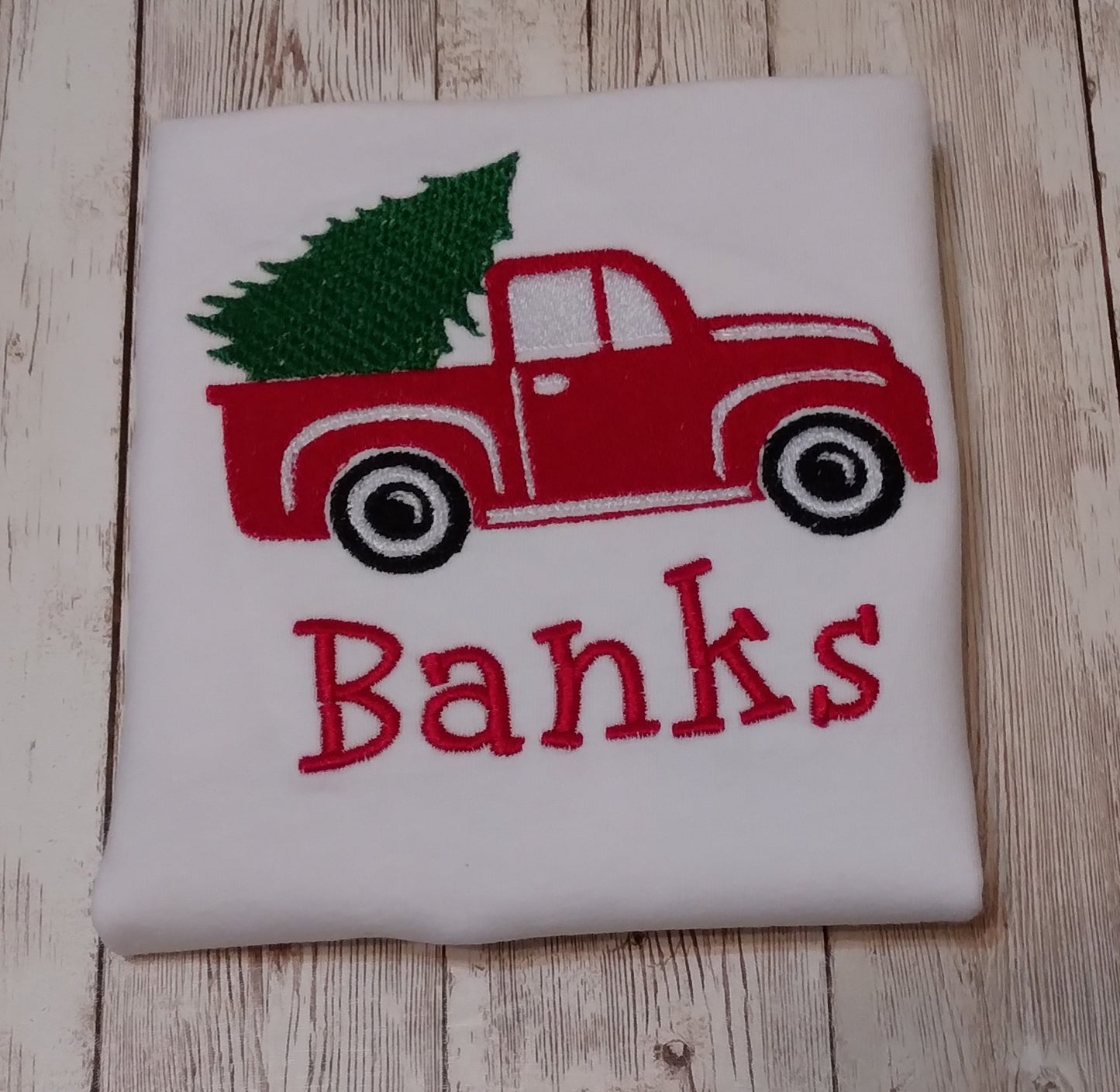 Embroidered Personalized Christmas T-Shirt