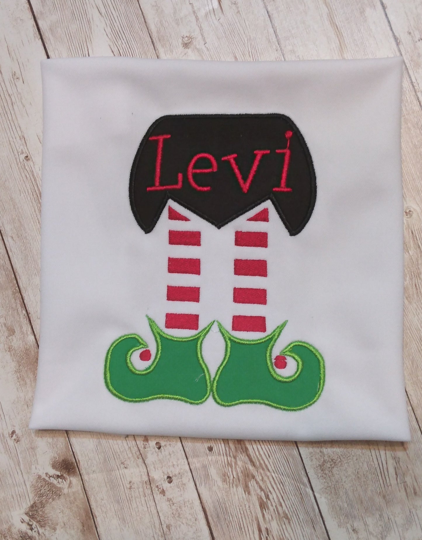 Embroidered Personalized Christmas T-Shirt