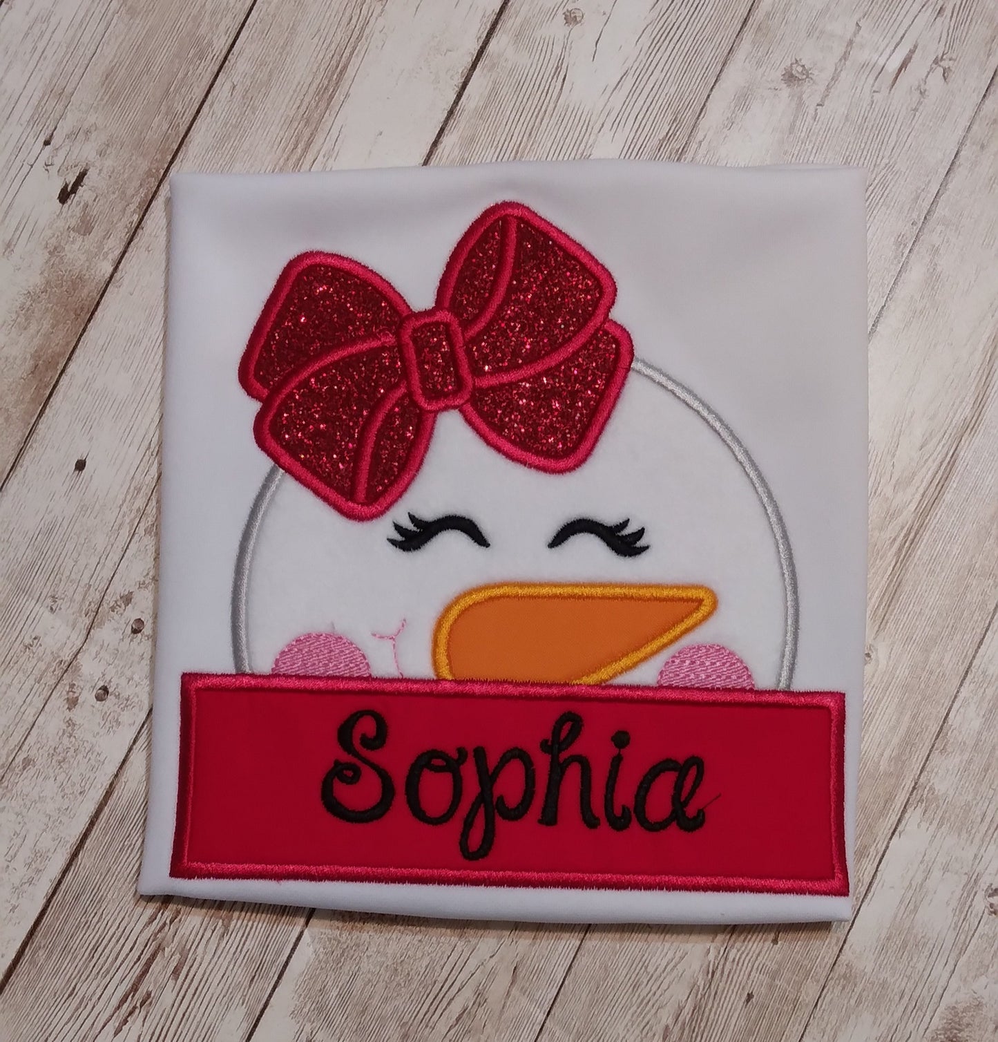 Embroidered Personalized Christmas T-Shirt