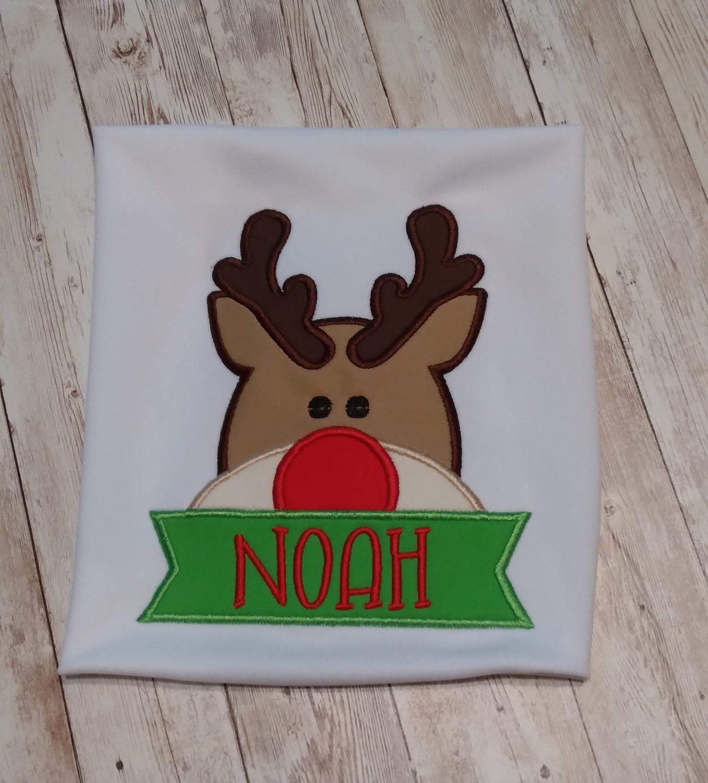 Embroidered Personalized Christmas T-Shirt
