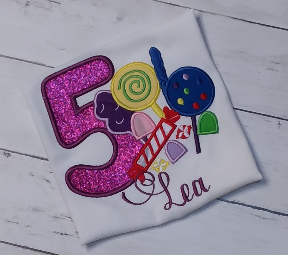 Embroidered Personalized Birthday T-Shirt