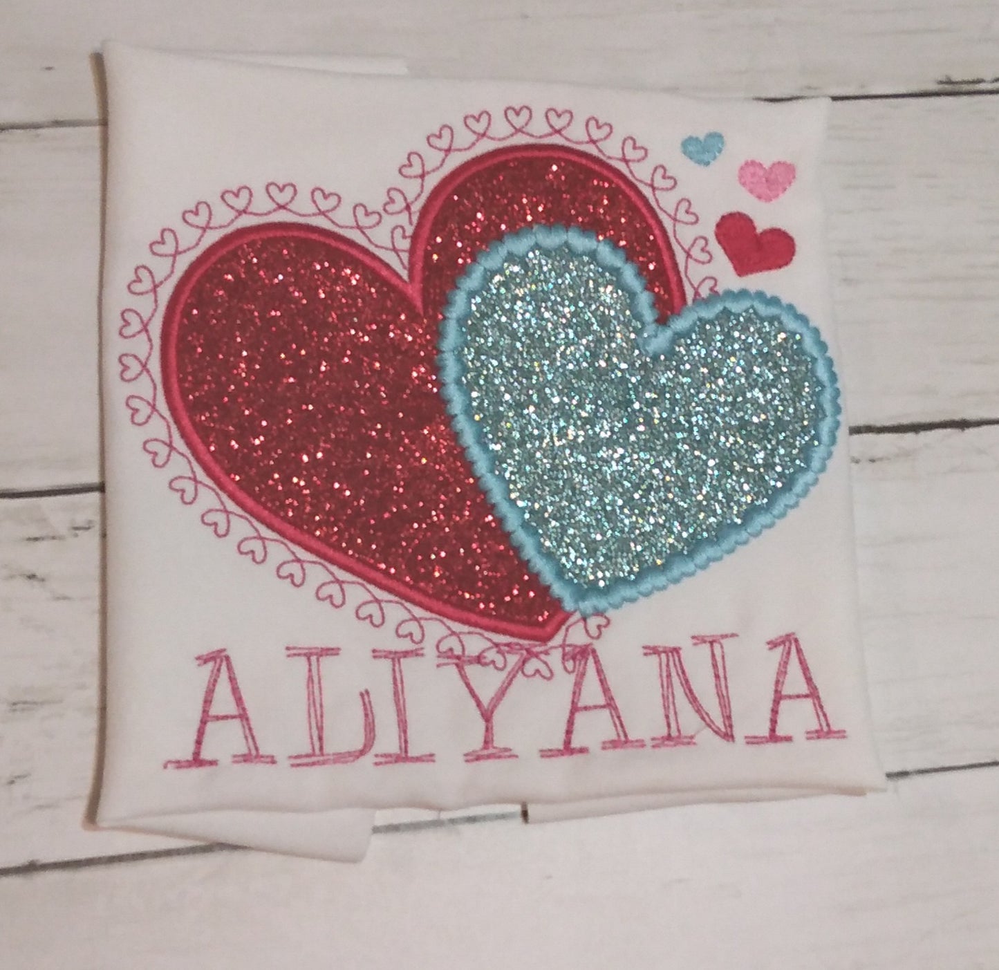 Embroidered Personalized Valentine's T-Shirt