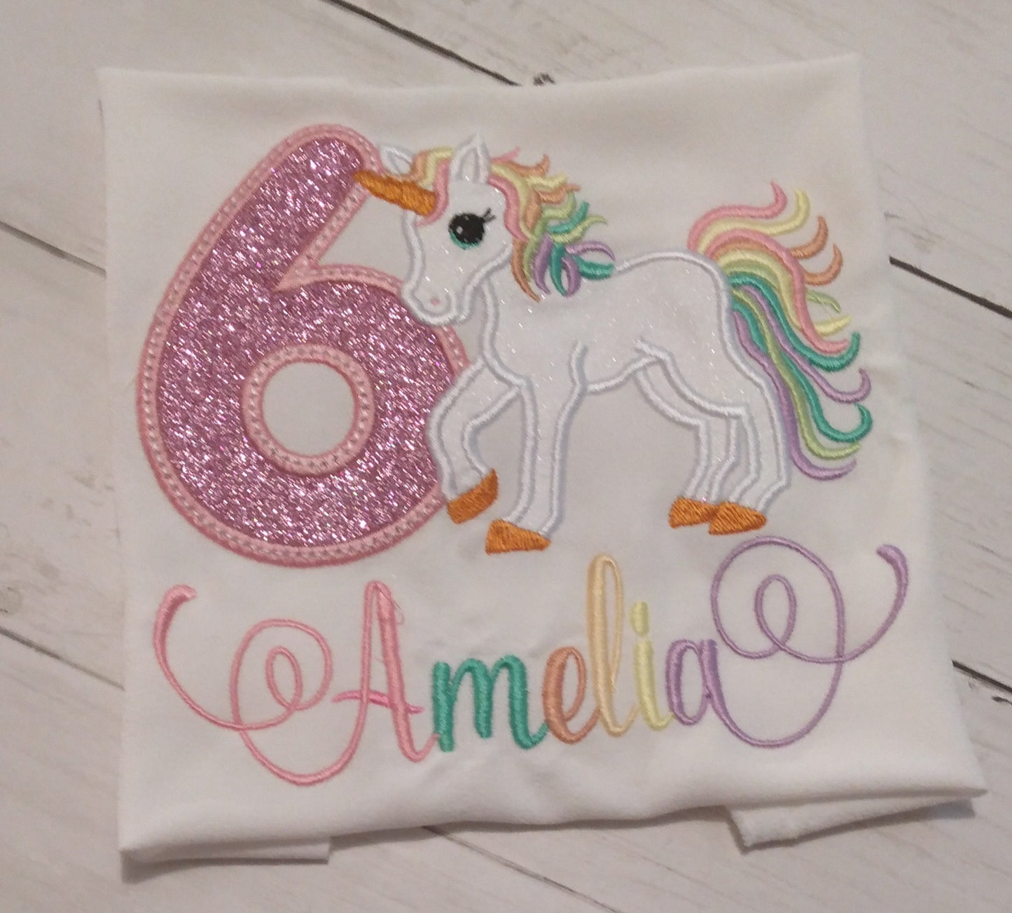 Embroidered Personalized Birthday T-Shirt