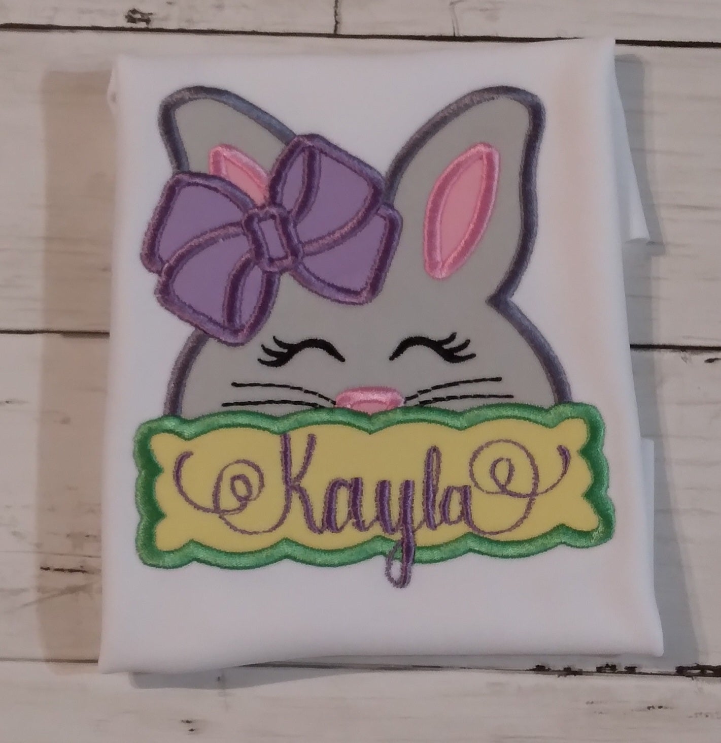 Embroidered Personalized Easter T-Shirt