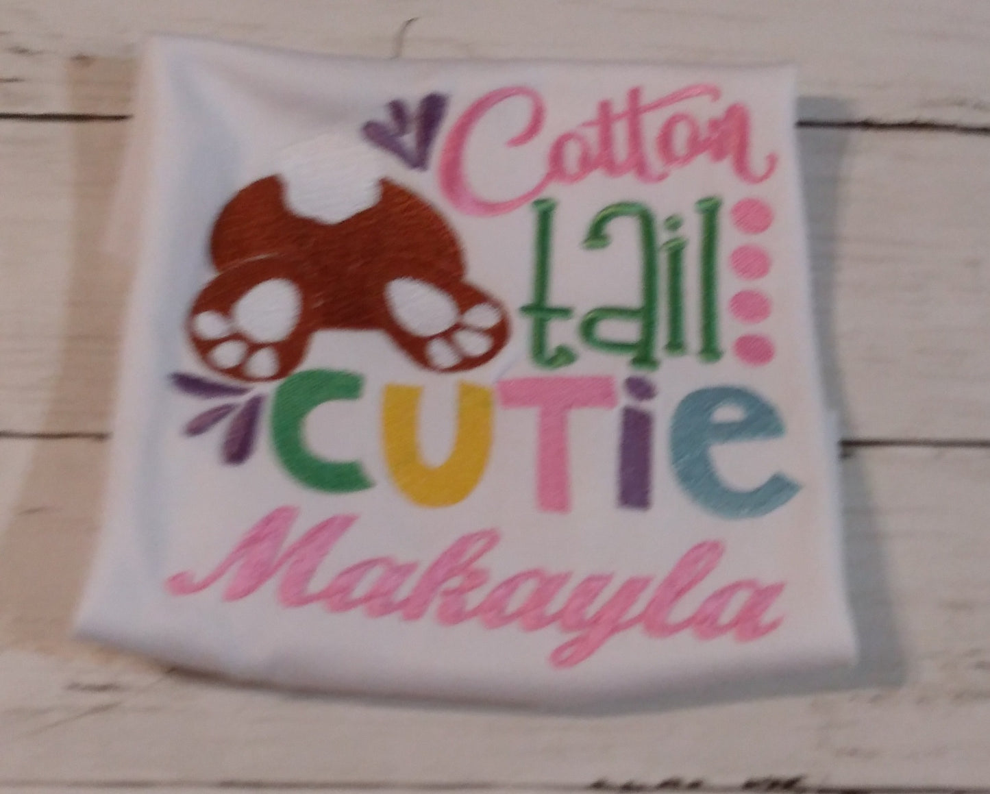 Embroidered Personalized Easter T-Shirt