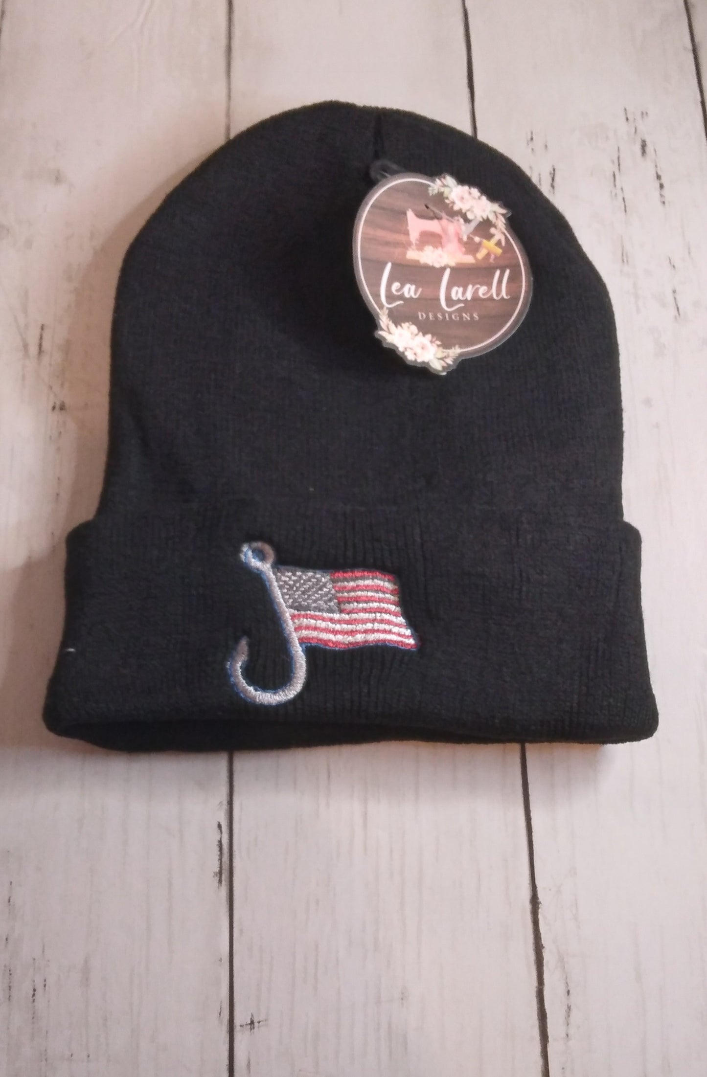 Embroidered Youth Fishing Hook Beanie