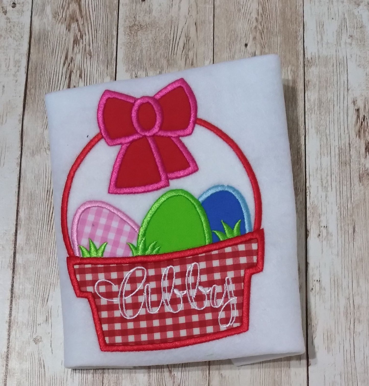Embroidered Personalized Easter T-Shirt