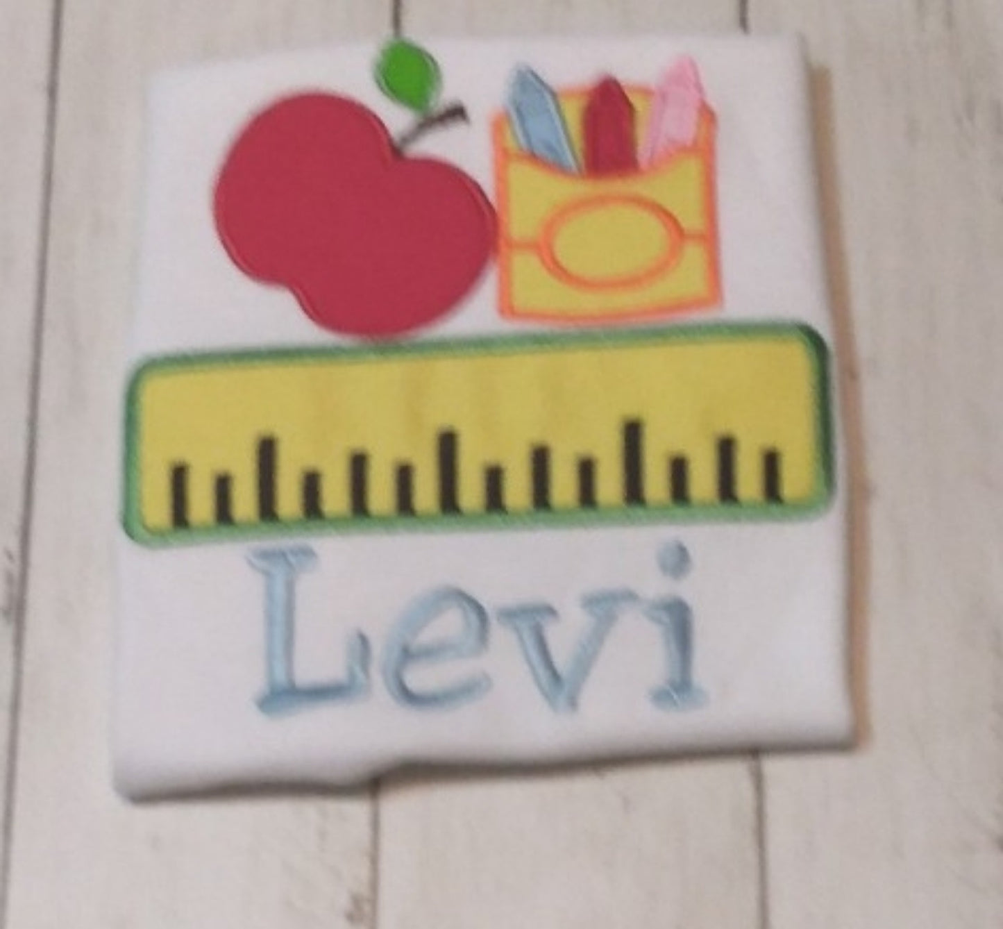 Embroidered Personalized Back-To-School T-Shirt