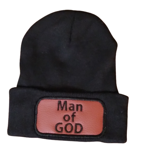 Embroidered MAN OF GOD Patch Beanie