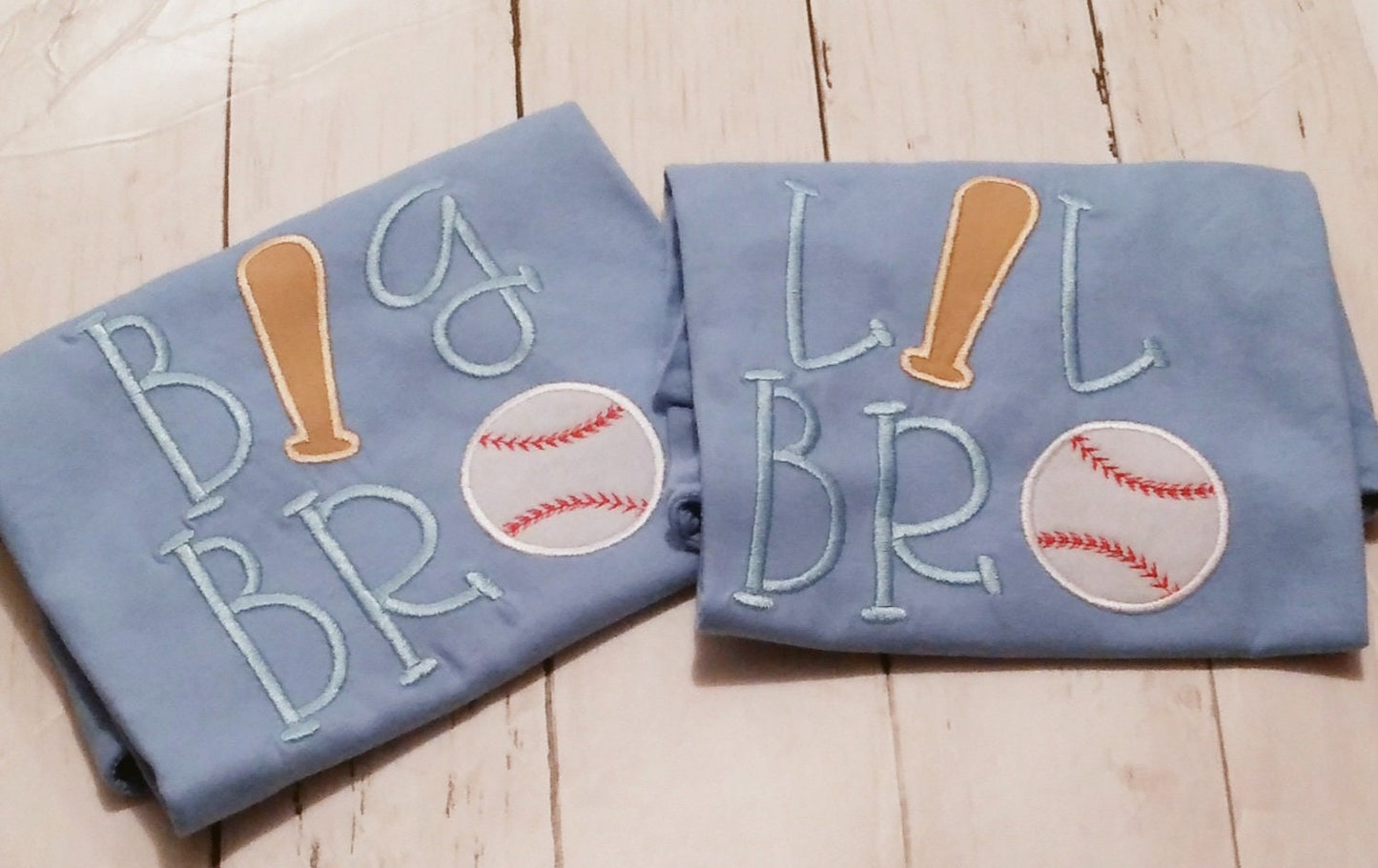 Big Bro Little Bro Matching Baseball Shirt Set