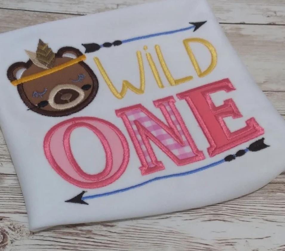 Embroidered 1st Birthday Shirt