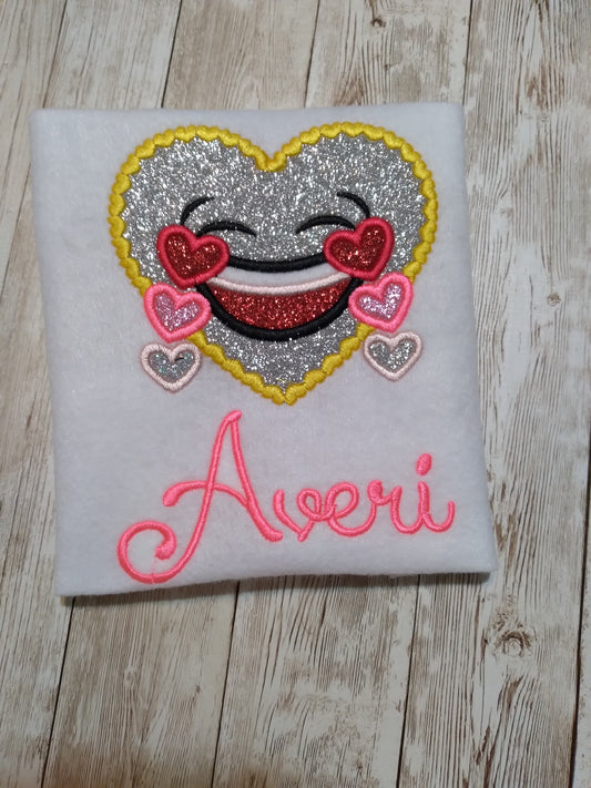 Embroidered Personalized Valentine's T-Shirt