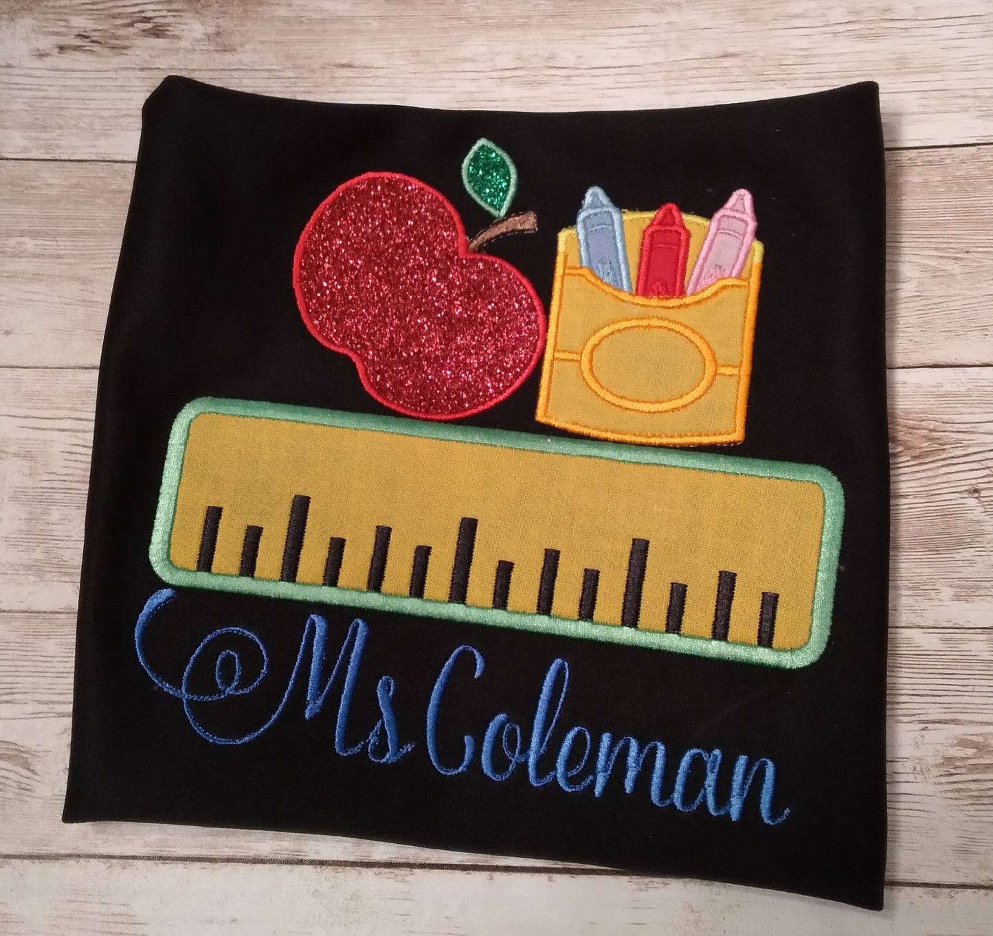 Embroidered Personalized Back-To-School T-Shirt