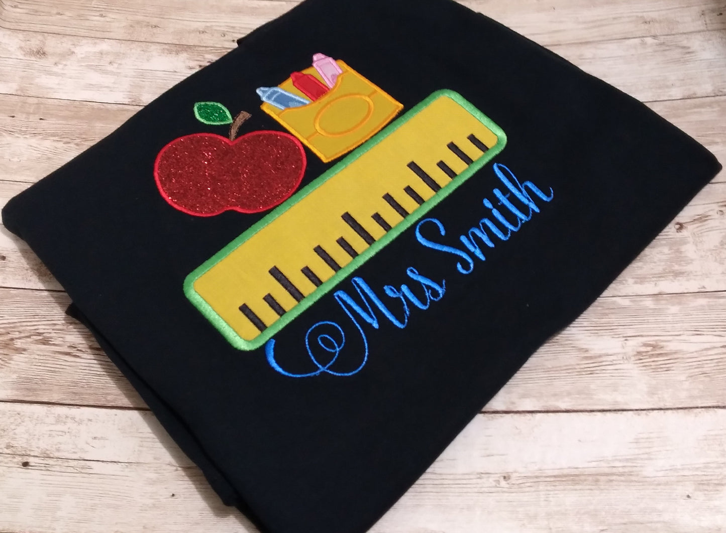 Embroidered Personalized Back-To-School T-Shirt
