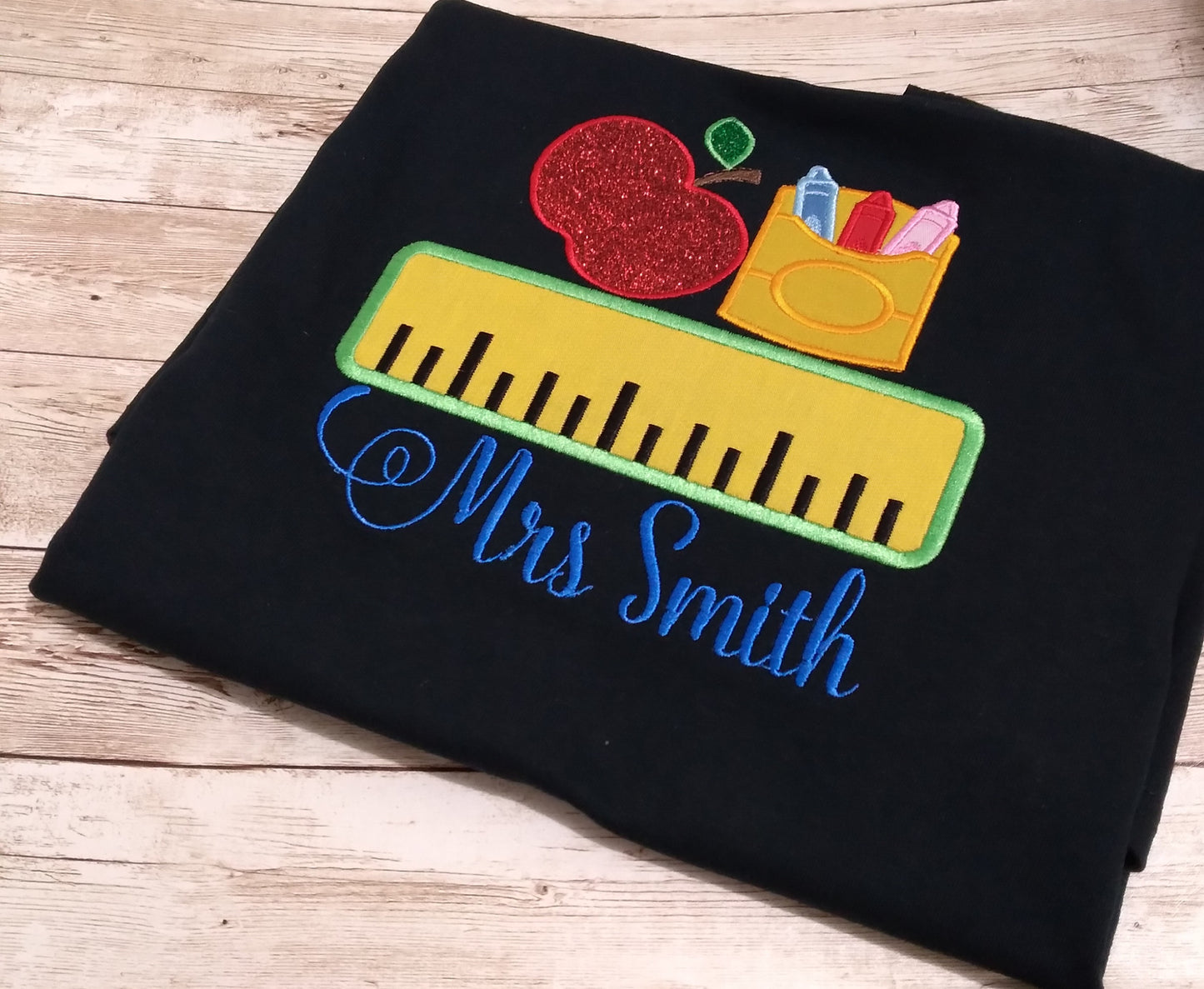 Embroidered Personalized Back-To-School T-Shirt