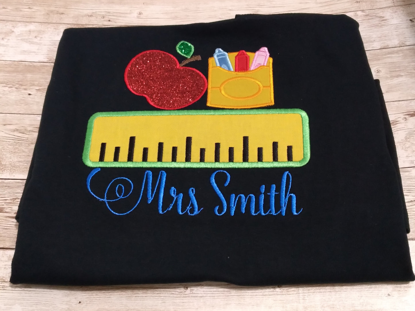 Embroidered Personalized Back-To-School T-Shirt
