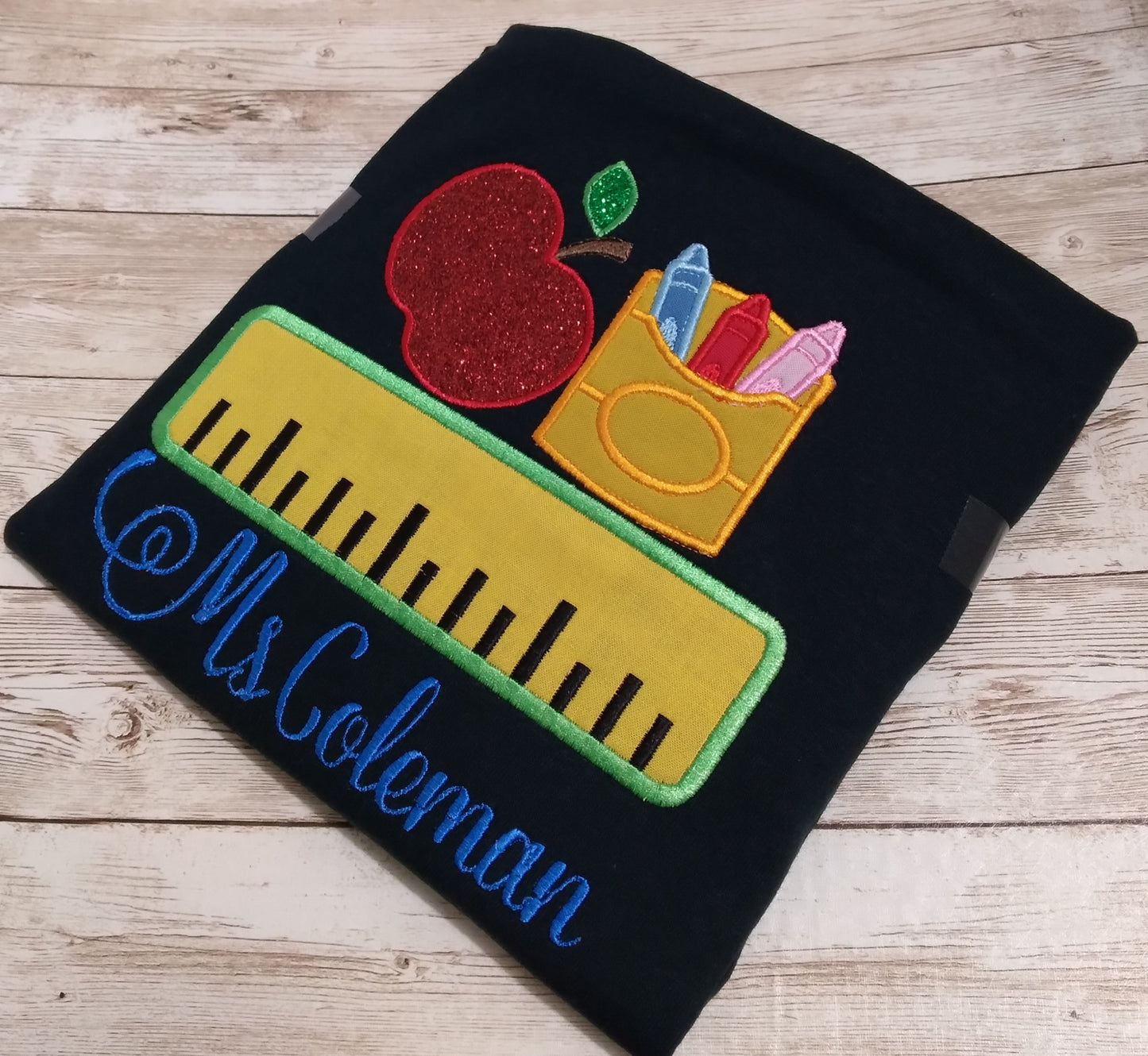 Embroidered Personalized Back-To-School T-Shirt
