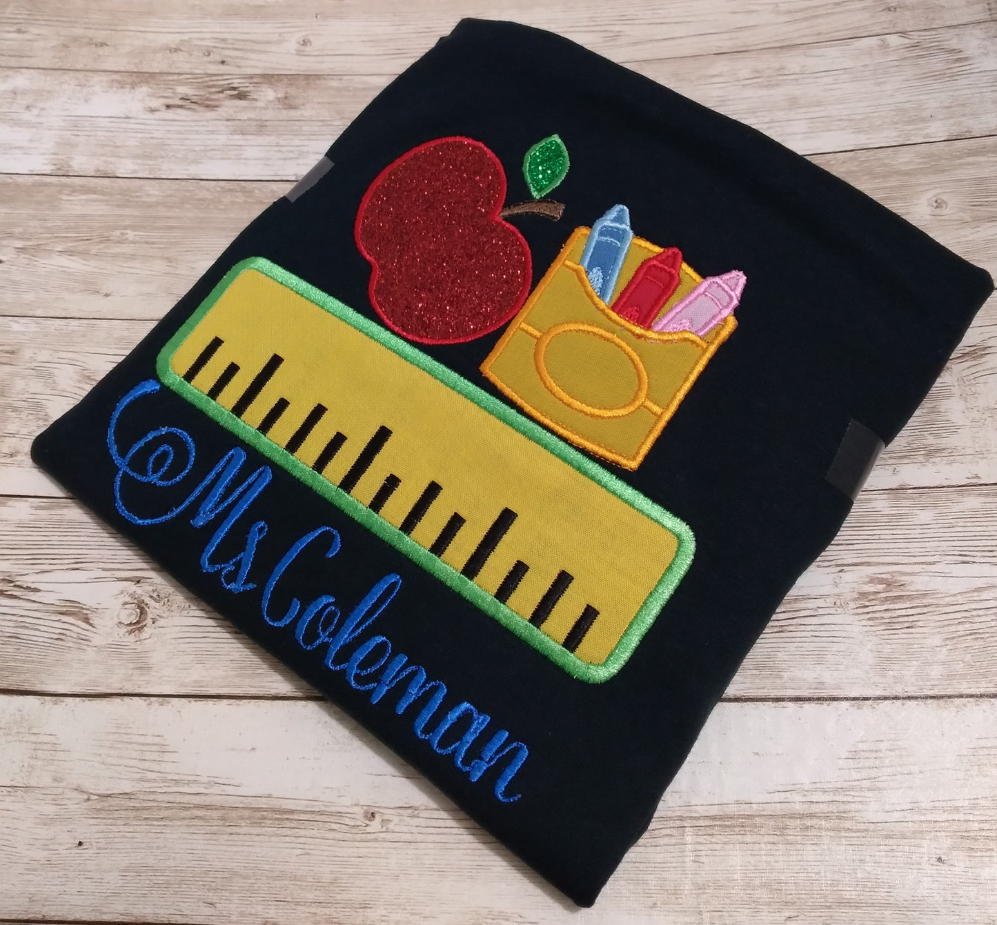 Embroidered Personalized Back-To-School T-Shirt