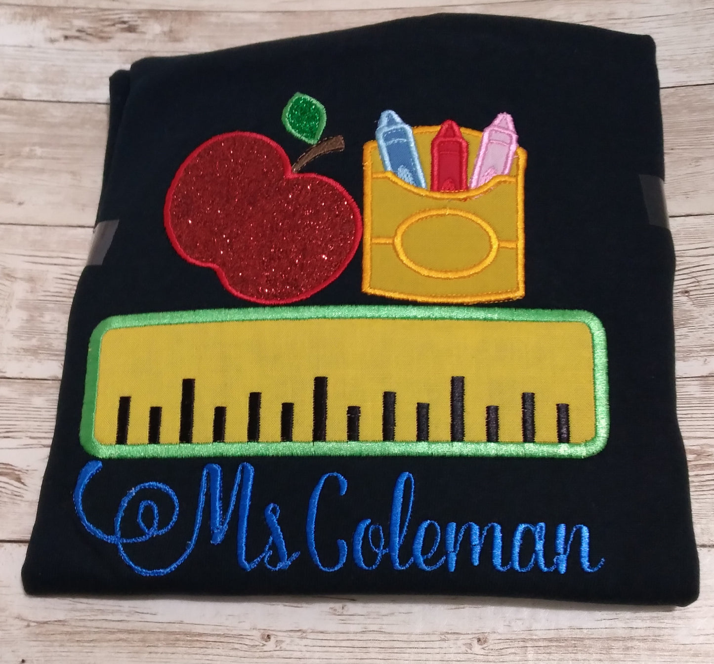 Embroidered Personalized Back-To-School T-Shirt