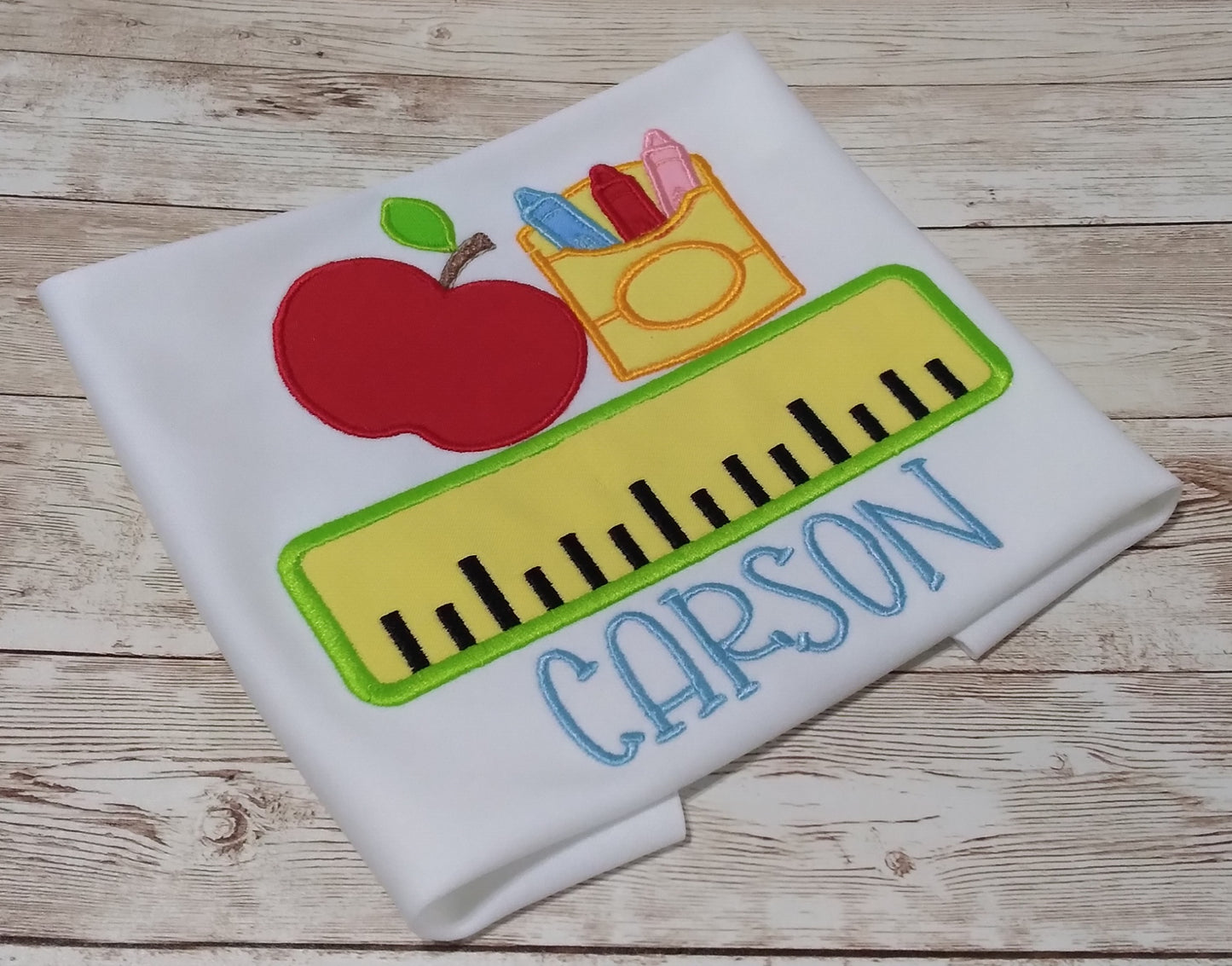 Embroidered Personalized Back-To-School T-Shirt