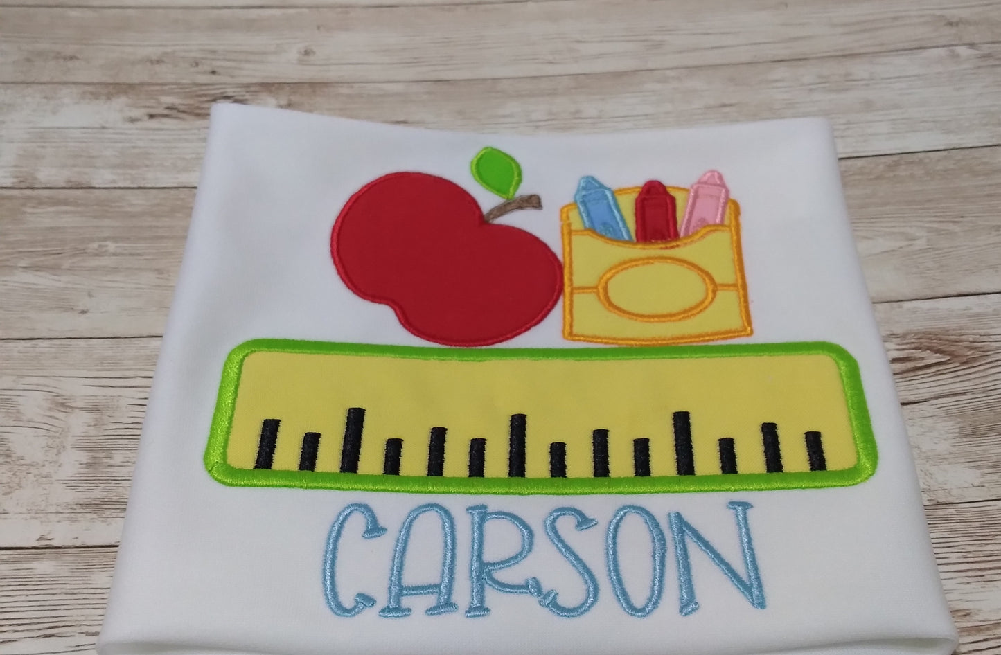 Embroidered Personalized Back-To-School T-Shirt