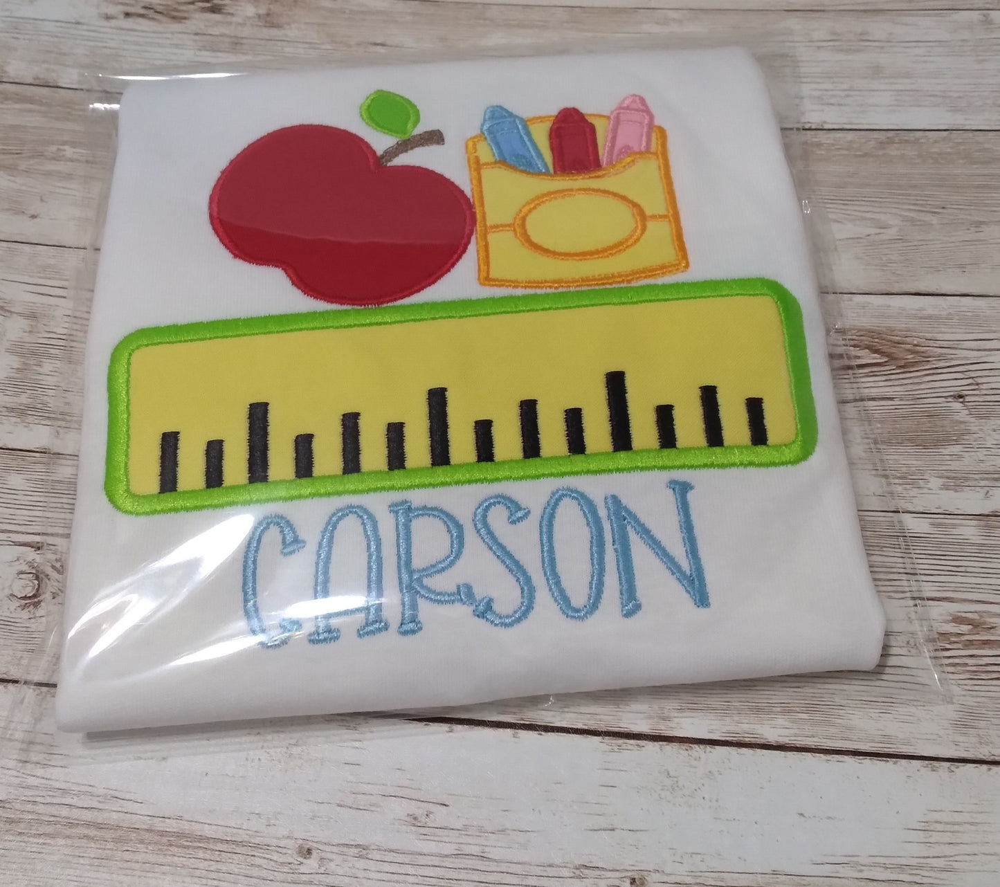 Embroidered Personalized Back-To-School T-Shirt