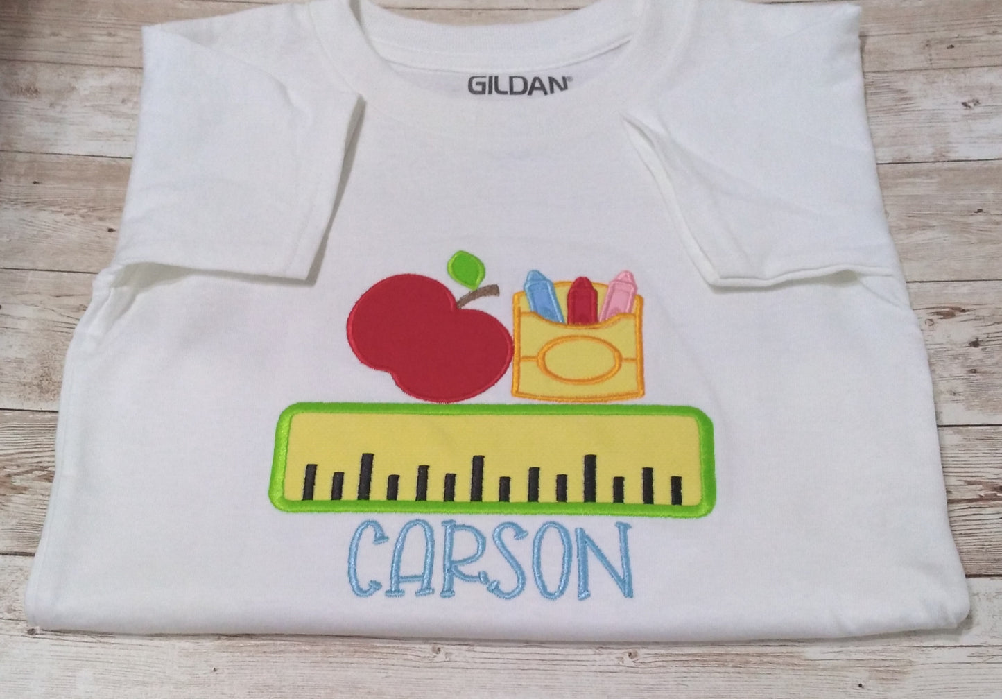 Embroidered Personalized Back-To-School T-Shirt