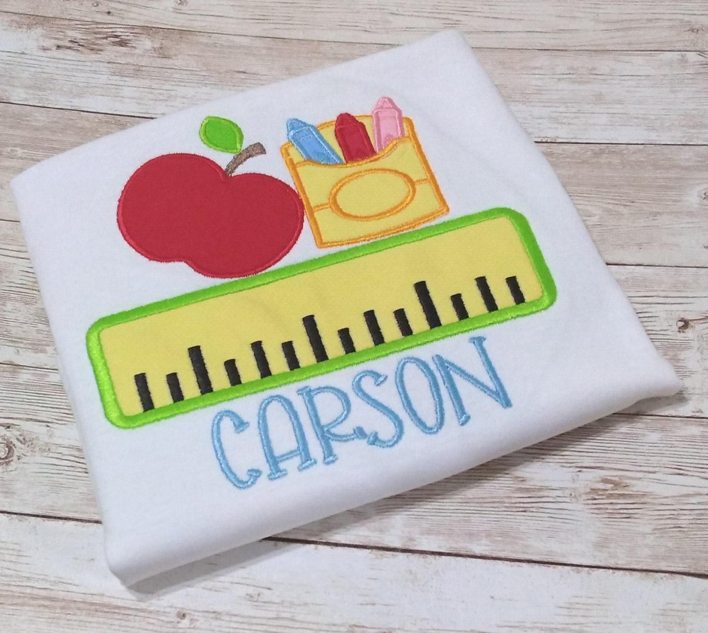 Embroidered Personalized Back-To-School T-Shirt