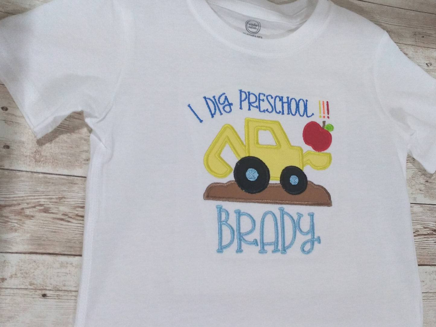 Embroidered Personalized Back-To-School T-Shirt