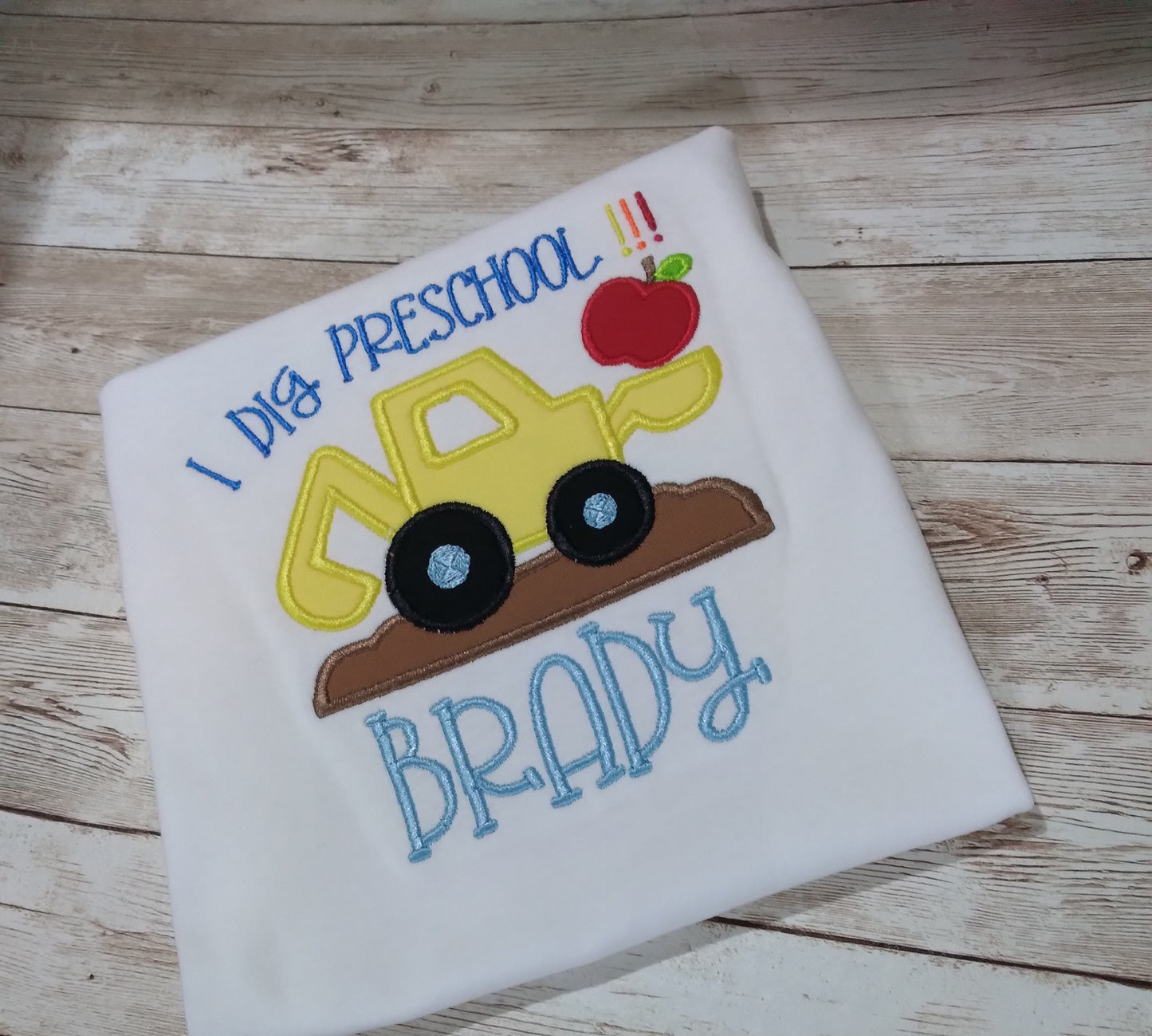 Embroidered Personalized Back-To-School T-Shirt