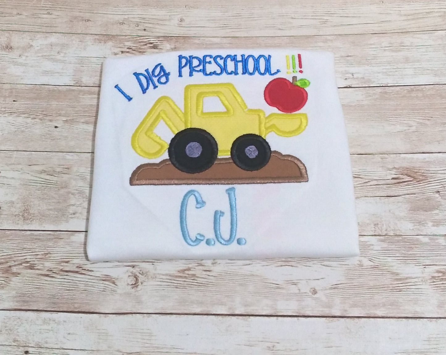 Embroidered Personalized Back-To-School T-Shirt