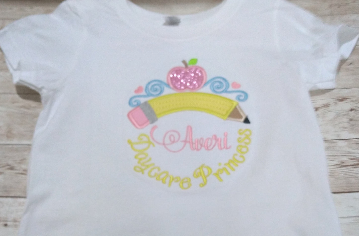 Embroidered Personalized Back-To-School T-Shirt