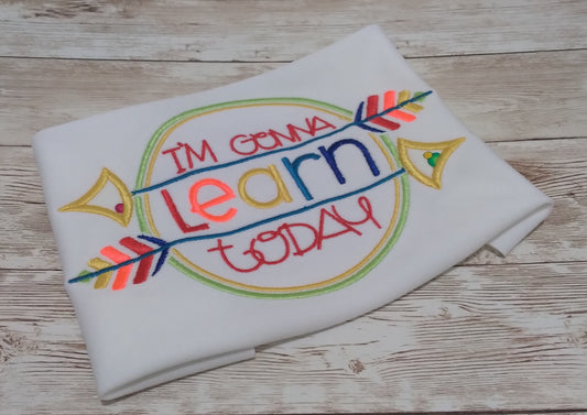 Embroidered Personalized Back-To-School T-Shirt