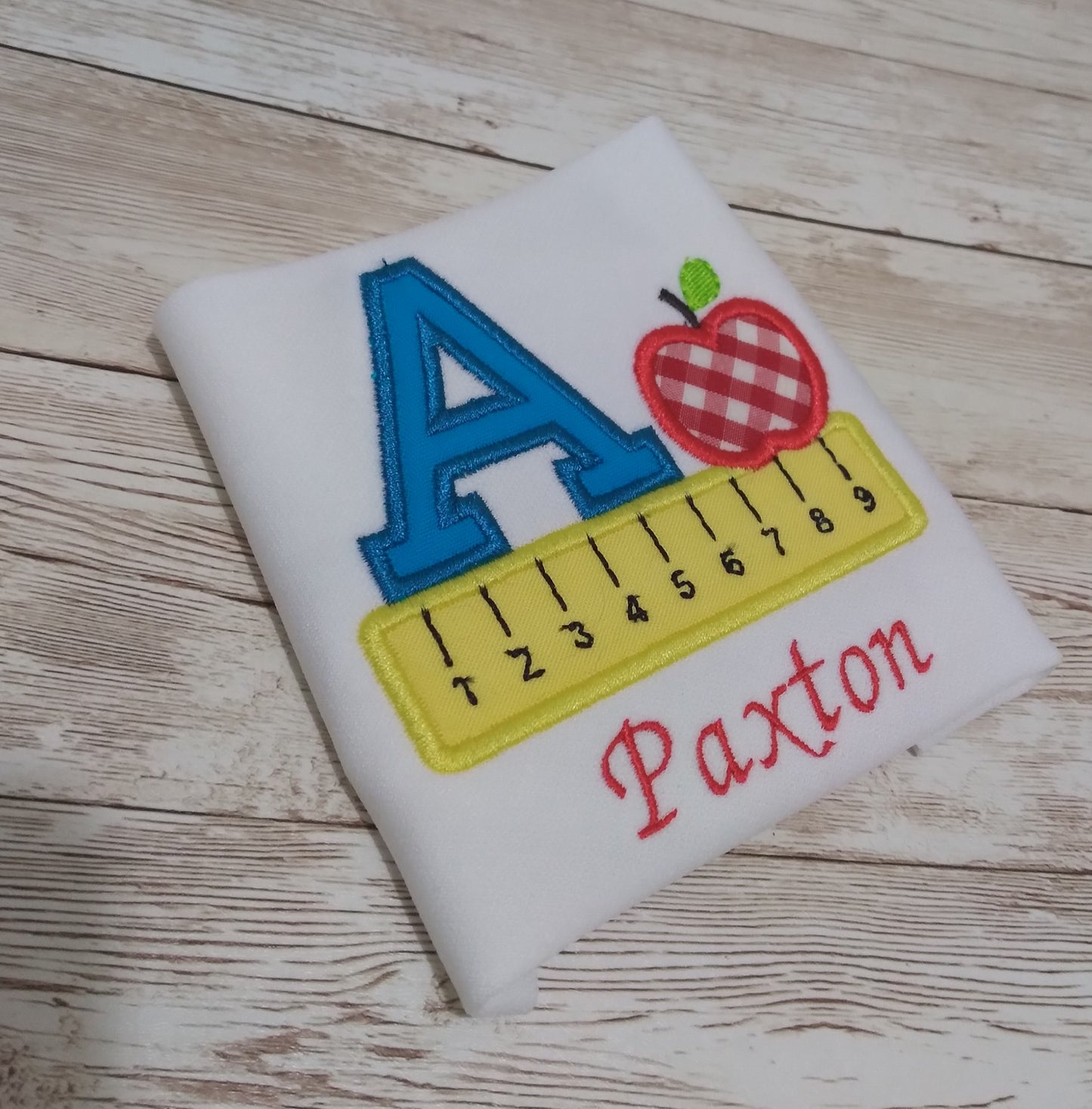 Embroidered Personalized Back-To-School T-Shirt