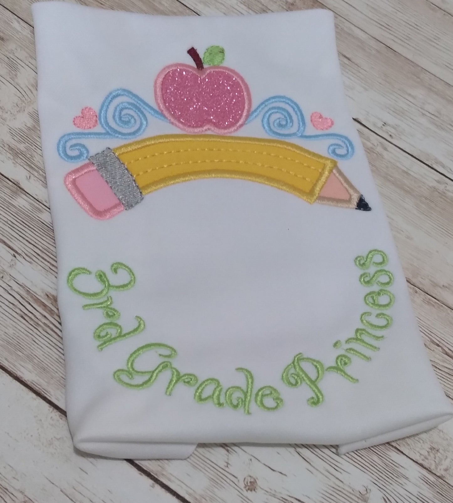 Daycare - 6th Grade Princess Embroidered Personalized Shirt