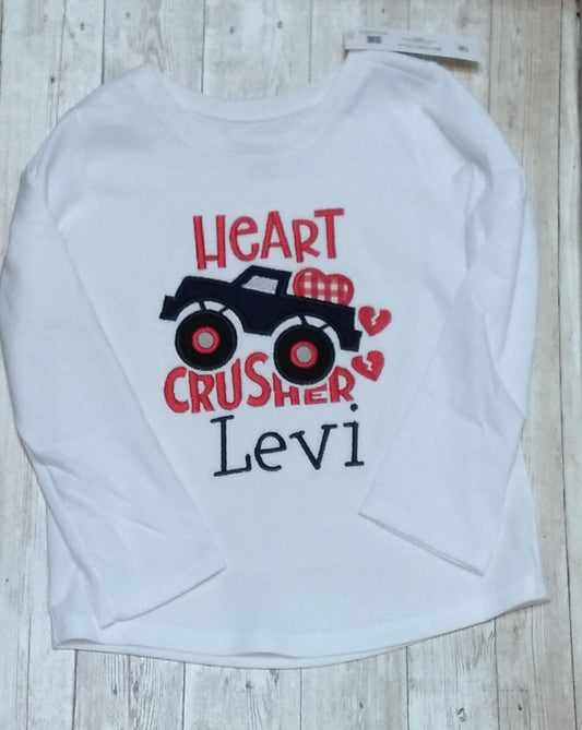 Embroidered Personalized Valentine's T-Shirt