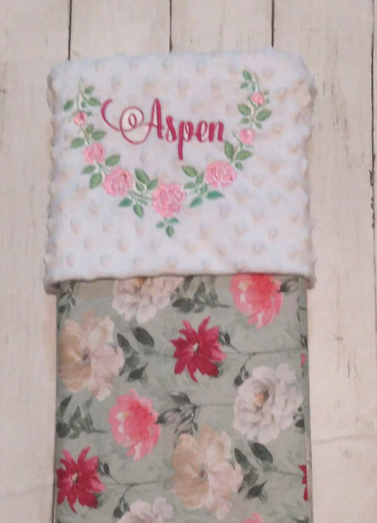 Embroidered Personalized Baby Blanket