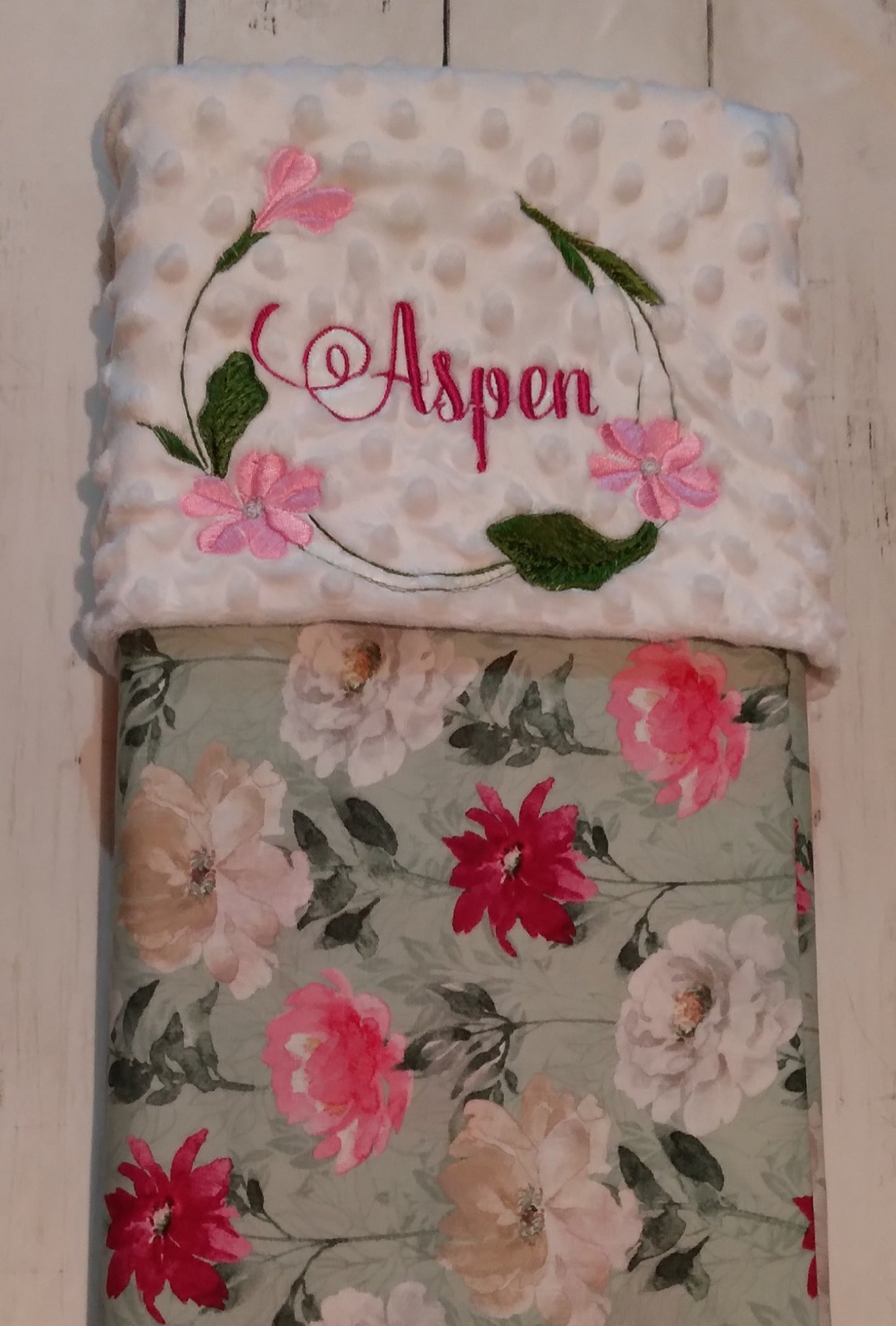 Embroidered Personalized Baby Blanket