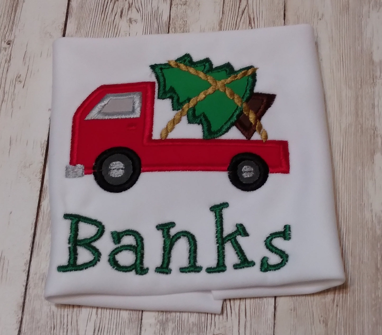 Embroidered Personalized Christmas T-Shirt