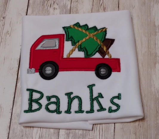 Embroidered Personalized Christmas T-Shirt