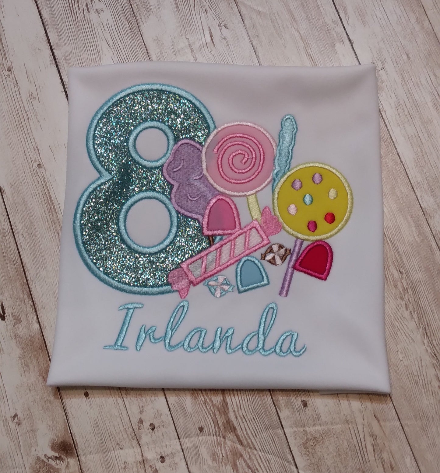 Embroidered Personalized Birthday T-Shirt