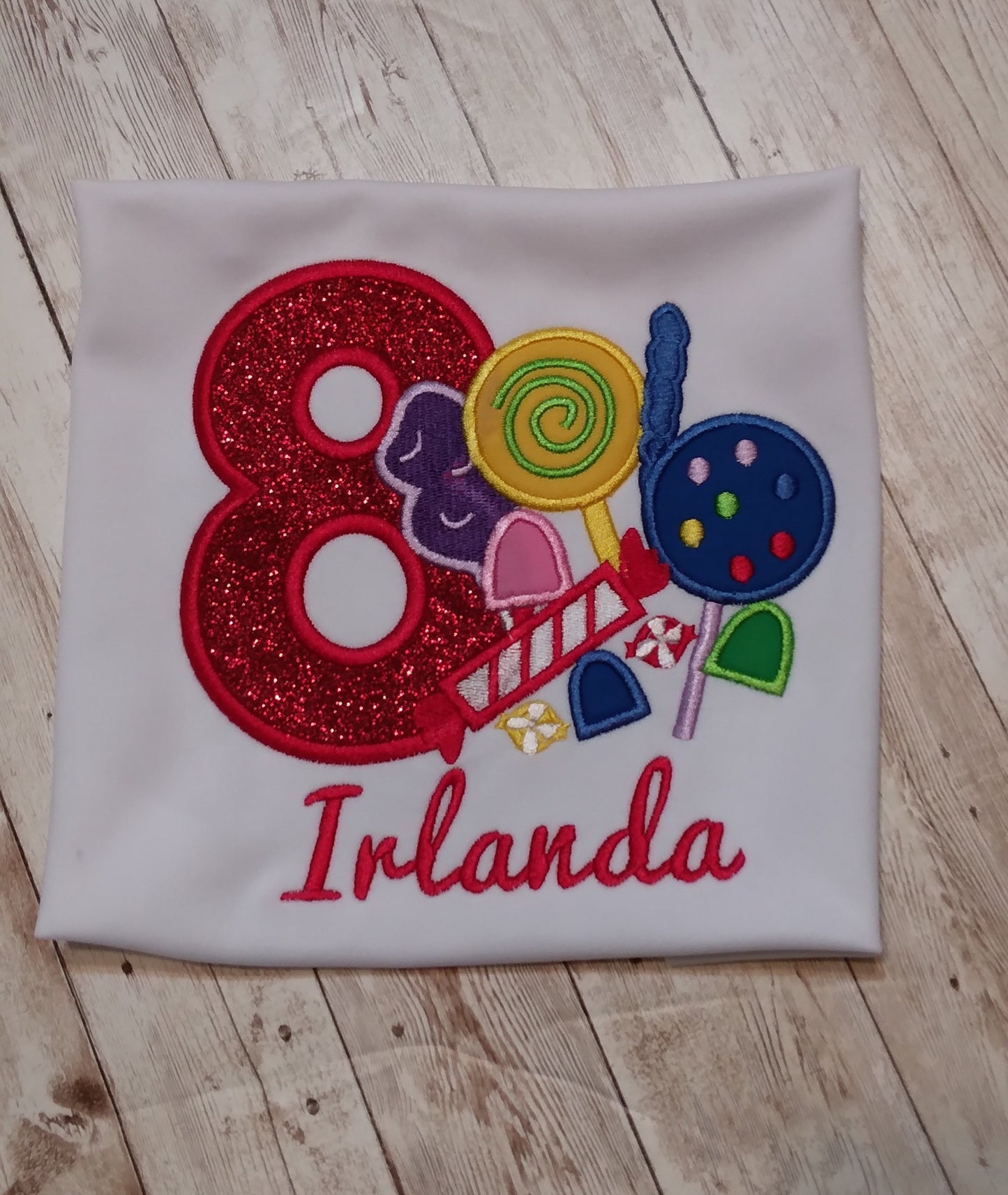 Embroidered Personalized Birthday T-Shirt