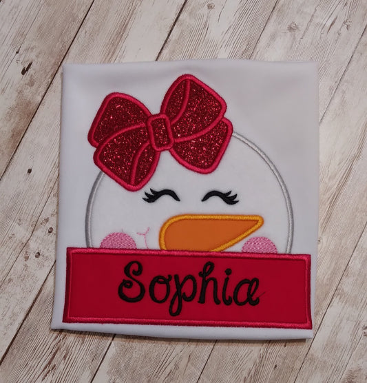 Embroidered Personalized Christmas T-Shirt