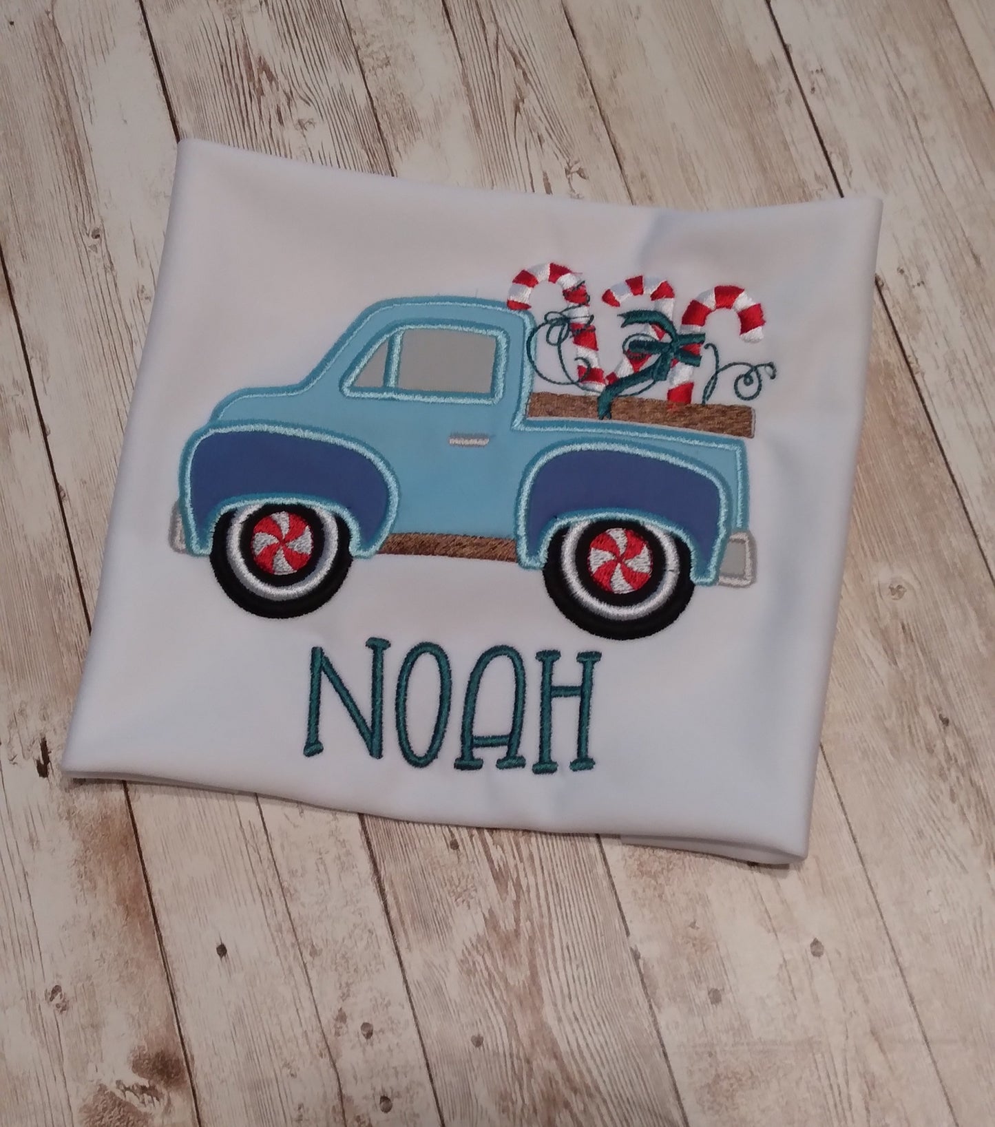 Embroidered Personalized Christmas T-Shirt