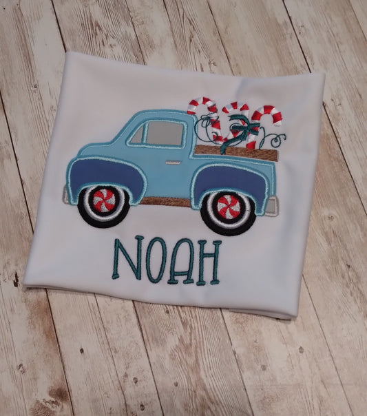 Embroidered Personalized Christmas T-Shirt