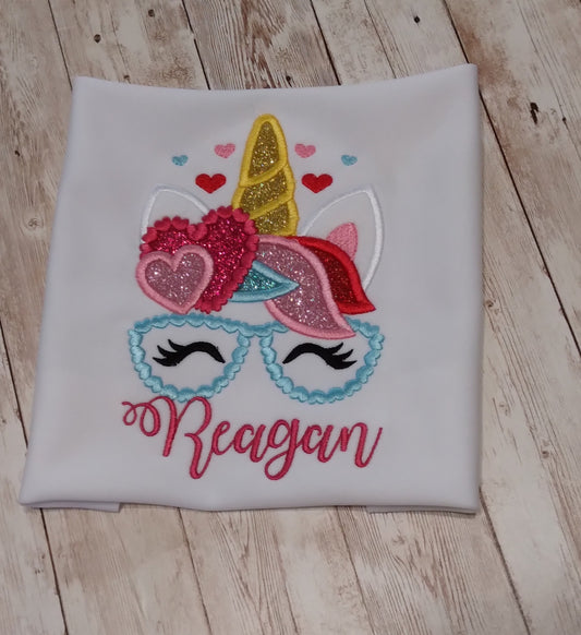 Embroidered Personalized Valentine's T-Shirt