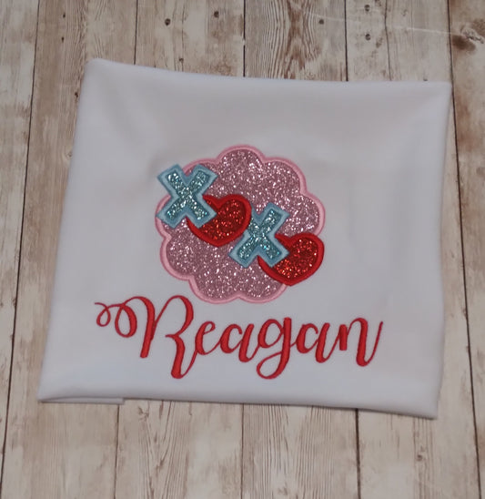 Embroidered Personalized Valentine's T-Shirt