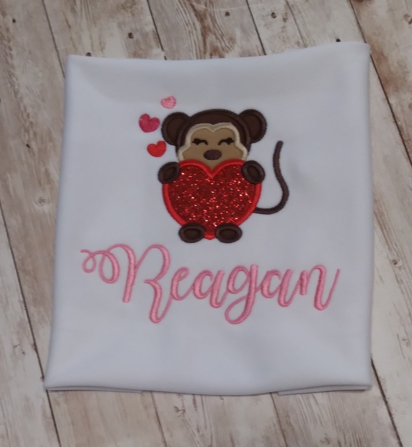 Embroidered Personalized Valentine's T-Shirt